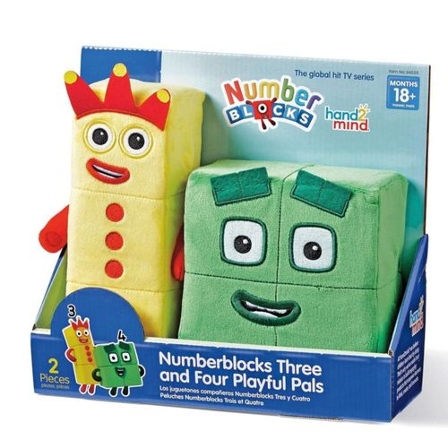 Peluche Numberblocks 3 Y 4 Playful Pals