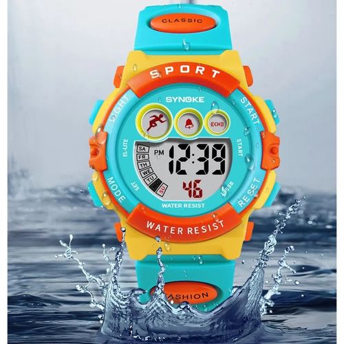 Reloj Digital para Niño Synoke - Naranja