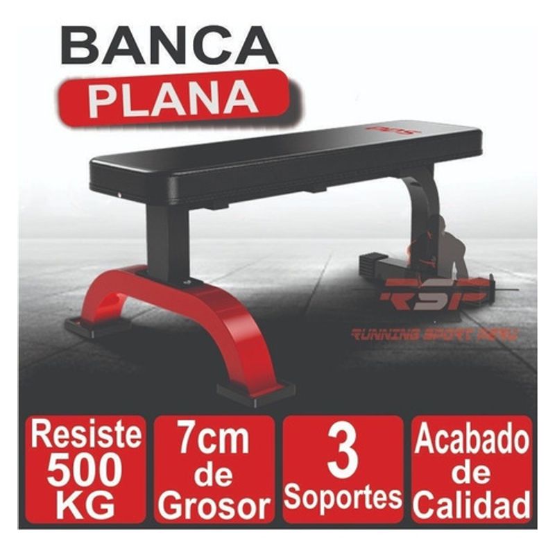 Banco-press-plano-predicador-pesas