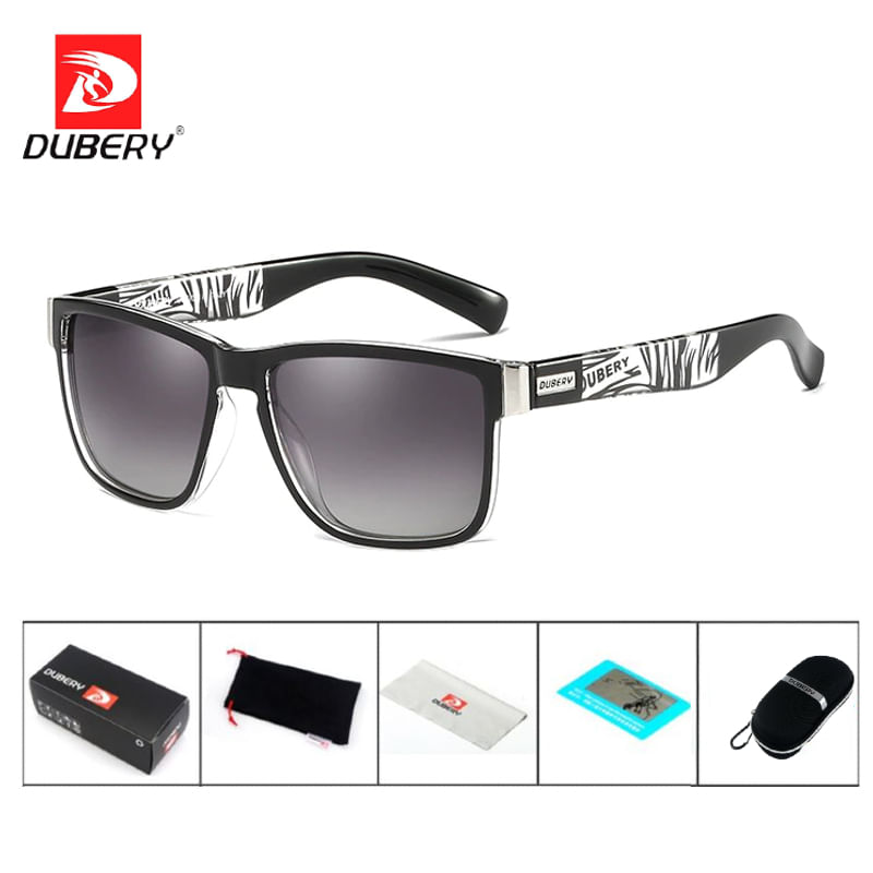 Lentes-de-Sol-DUBERY-Sport---Polarizados---UV400---Gris---Estuche