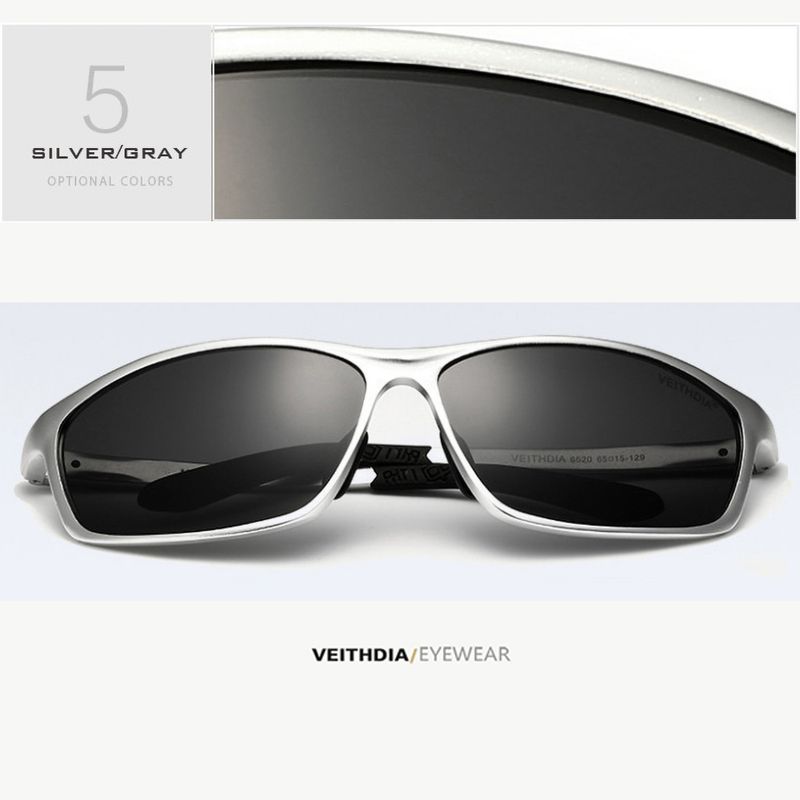 Lentes-de-Sol-VEITHDIA-Racer---Polarizados---UV400---Plata