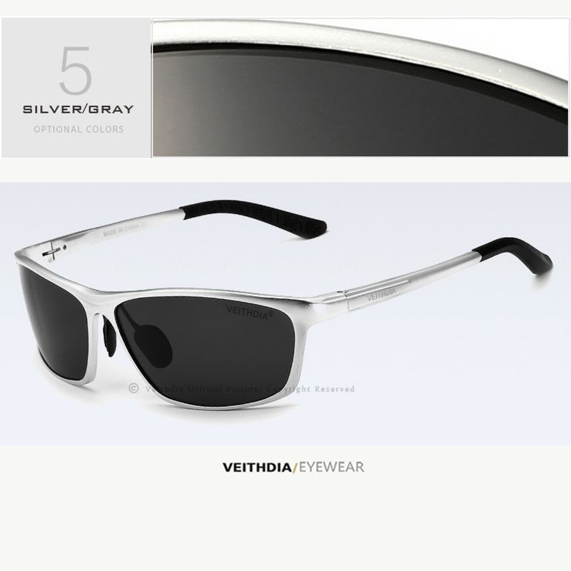 Lentes-de-Sol-VEITHDIA-Racer---Polarizados---UV400---Plata