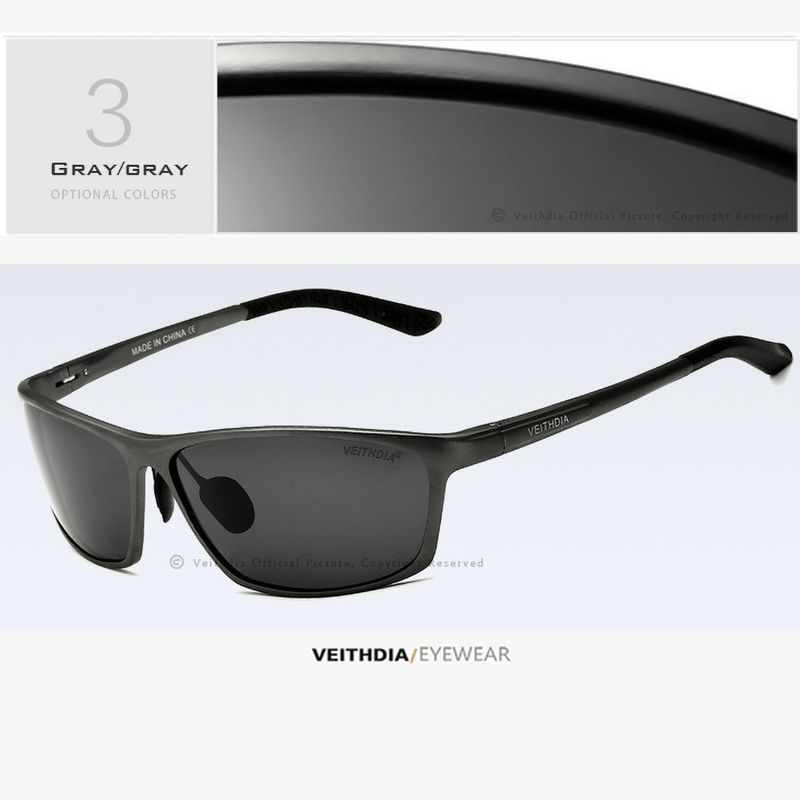 Lentes-de-Sol-VEITHDIA-Racer---Polarizados---UV400---Gris