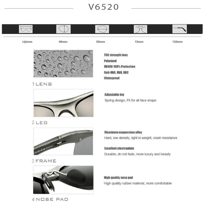 Lentes-de-Sol-VEITHDIA-Racer---Polarizados---UV400---Gris