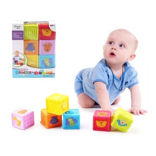 Juego Didáctico Bloque de Goma para Bebes