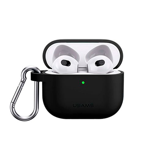 Case Airpod 3 Con Llavero Negro