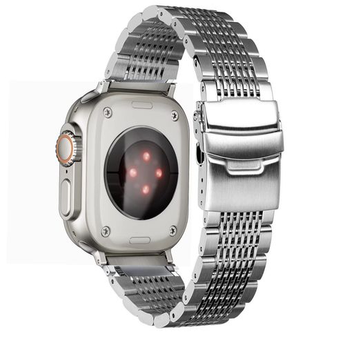 Correa Acero Inoxidable para Apple Watch y Smart Watch Luxury Designer Mesh Metail Color Plata