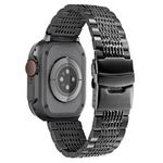 Correa-Acero-Inoxidable-para-Apple-Watch-y-Smart-Watch-Luxury-Designer-Mesh-Metail-Color-Negro