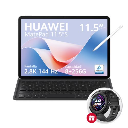 HUAWEI MatePad 11.5S PaperMatte Edition 8+256GB Gris + Teclado + Lapiz + Watch GT Cyber