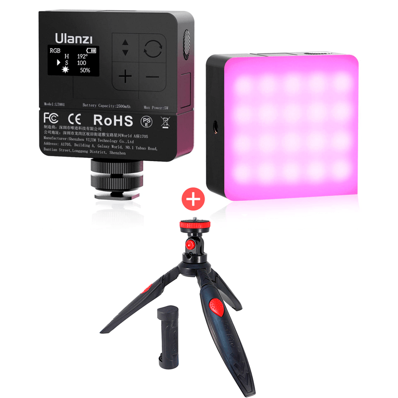 Mini-Luz-Led-Profesional-Ulanzi-VL49-RGB-PRO---2-Filtros-y-Tripode