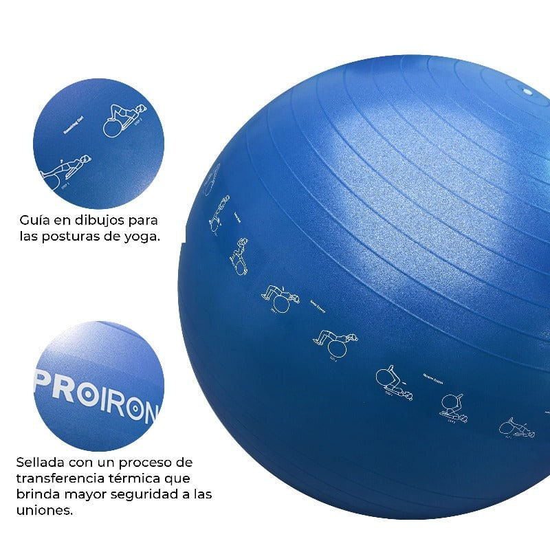 Pelota-de-yoga-PROIRON-de-65cm---Celeste