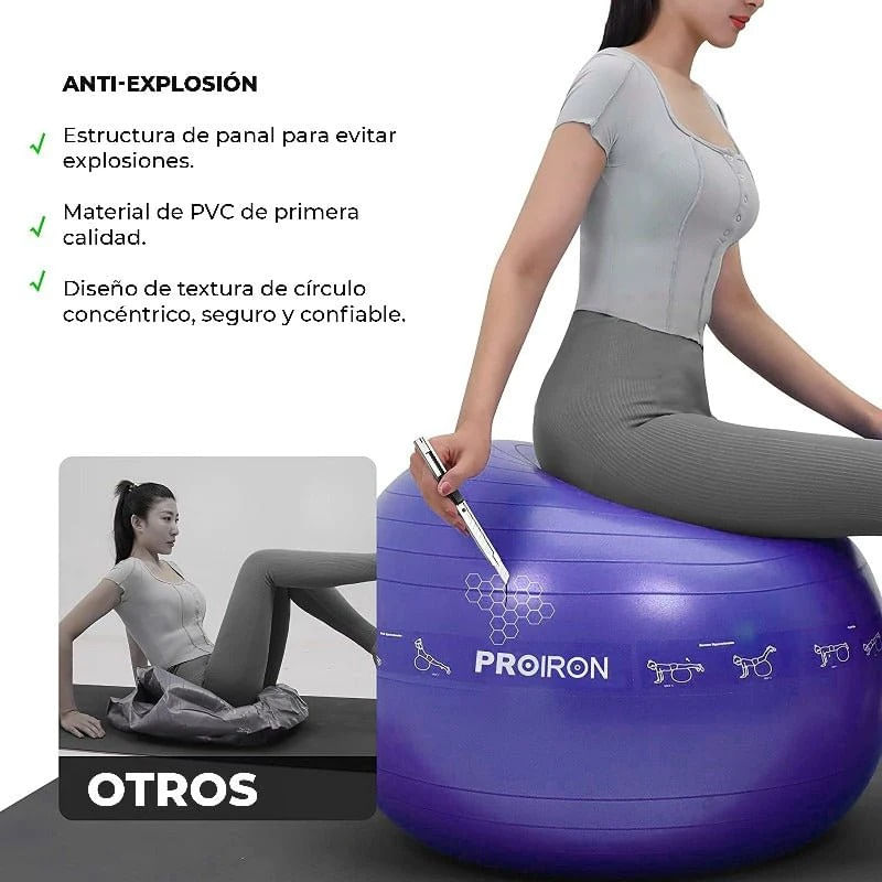 Pelota-de-yoga-PROIRON-de-65cm---Celeste