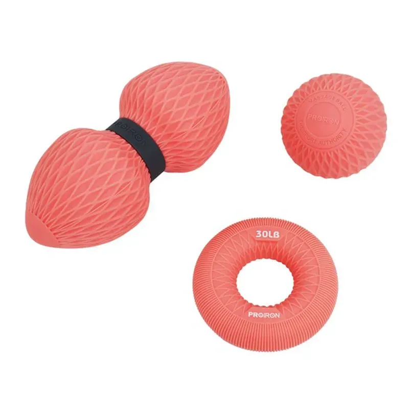 Set-de-bolas-masajeadoras-fitness-PROIRON-3-en-1---Rosado