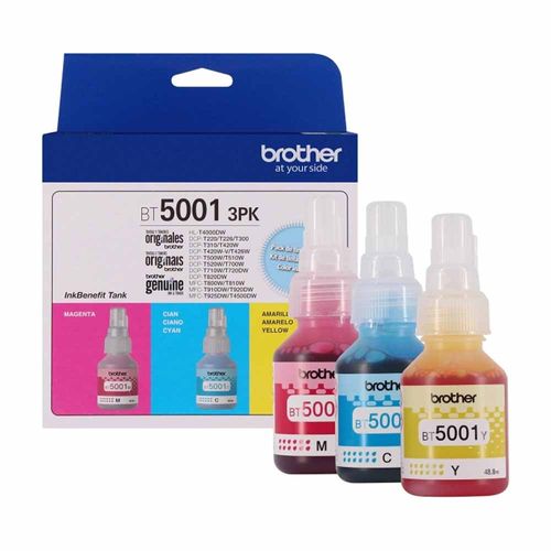 Pack 3 Tintas Brother Bt50013Pk Color