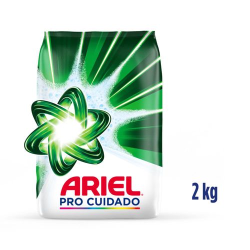 Detergente en Polvo Ariel Regular Pro Cuidado 2kg