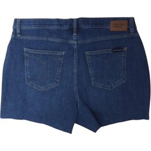 Short Jean Calvin Klein High Rise Destroy - Azul Talla 32