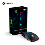 Mouse-RGB-Inalambrico-recargable-24G---Rosa-gold