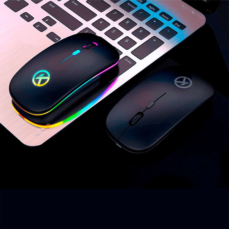 Mouse-RGB-Inalambrico-recargable-24G---Rosa-gold