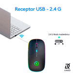 Mouse-RGB-Inalambrico-recargable-24G---Rosa-gold