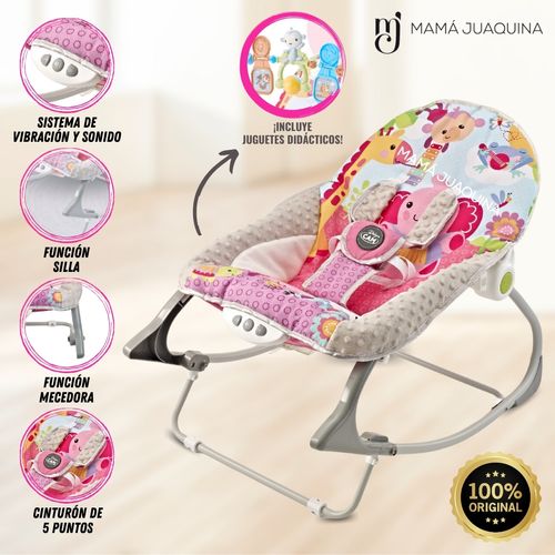 Silla Mecedora «NARAN» con Juguete Didácticos Rosa