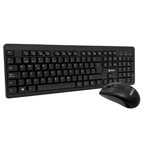 Kit Inalámbrico Teclado + Mouse TE4061N 2.4GHz Multimedia Receptor Nano USB