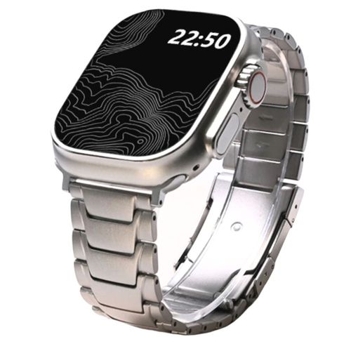 Correa de Titanio para Apple Watch Ultra 1 Ultra 2 Iron Hide Matte