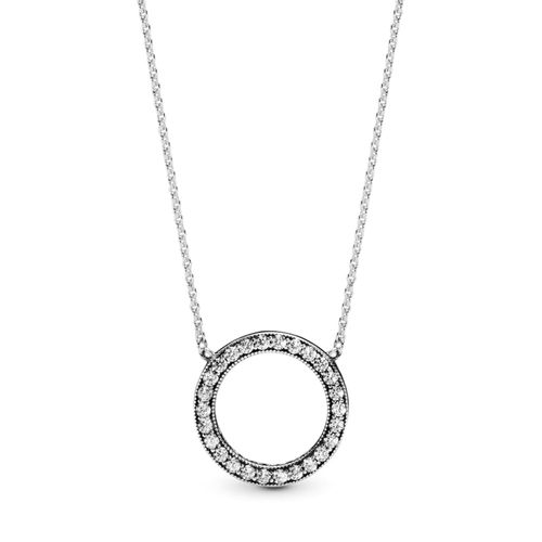 Collar de Cadena Pandora Circulo Shine Ajustable 590514CZ Plata 925 Talla 40cm