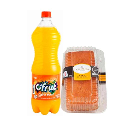 Pack Keke de Naranja LA FLORENCIA 1un + Refresco CIFRUT Citrus Punch Botella 1.5L