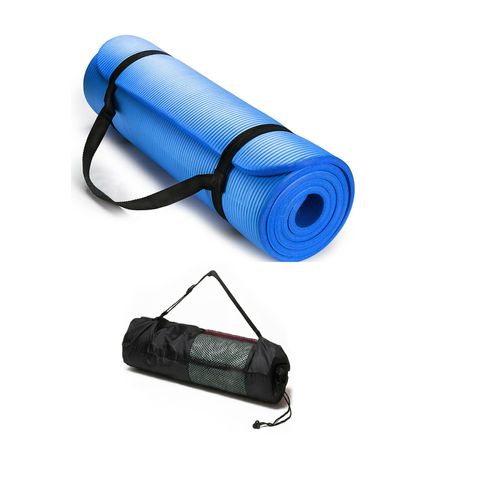 Colchoneta Yoga Mat Extra Gruesa 20 Mm Premiun Pilates Gym BLUE