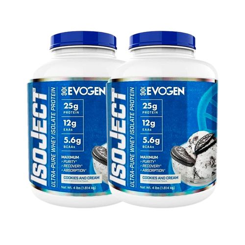 Pack 02 Proteina Evogen ISOJECT 1.8 kg Cookies and cream