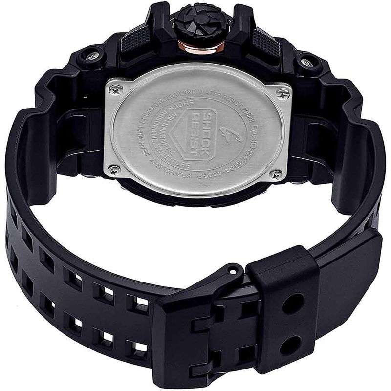 Reloj-Casio-G-Shock-GA400GB-1A4-Digital-Analogico-Luz-Led-Acuatico-Resina-Negro-Oro-Rosado