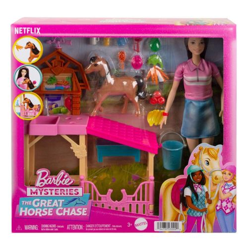 Muñeca Barbie Set Cuidado De Ponys Con Renee