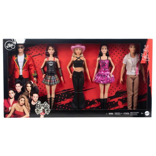 Muñecos Barbie Set Rbd Paquete De Grupo