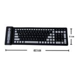 Teclado-Bluetooth-Flexible-Silicona-107-Teclas-Seisa-Celular-Tablet-Etc-Negro