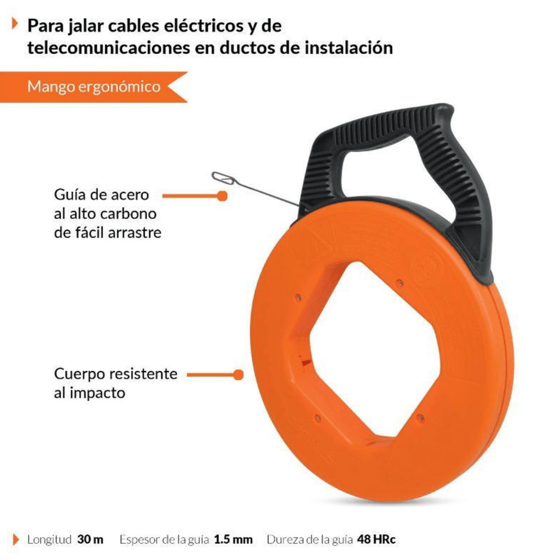 Guia-Para-Cable-Fish-Tape-Truper-30-Mts