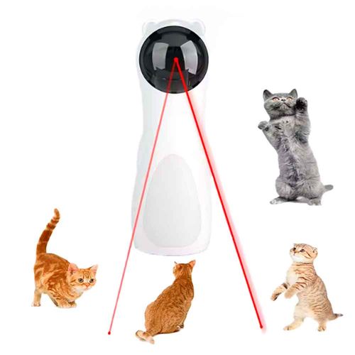 Juguete para Gatos Láser Automático Inteligente Blanco