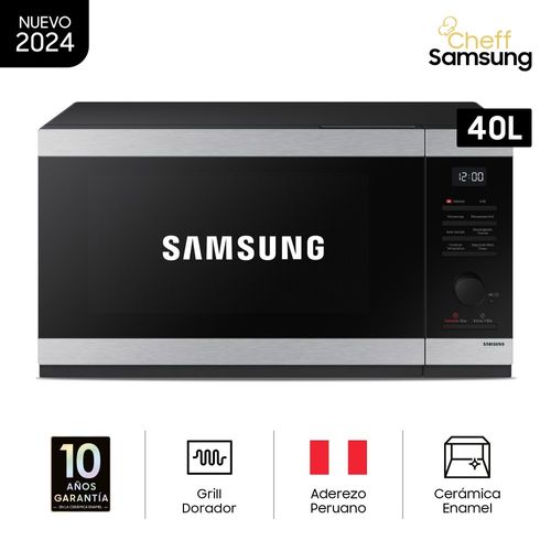 Microondas Samsung 40LT con dorador Acero Inoxidable MG40DG5524ATPE
