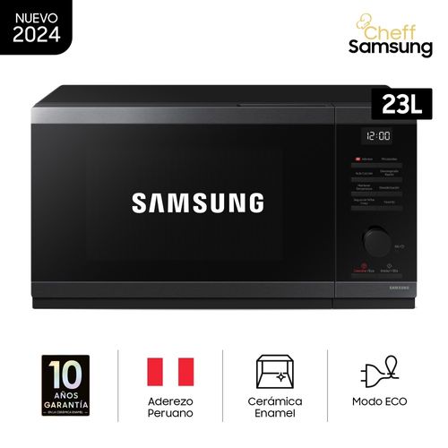 Microondas Samsung 23LT Acero Inoxidable MS23DG4504AGPE Negro