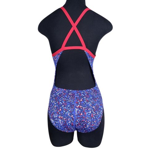 Ropa de Baño One Piece Nike HydraStrong Pixel Party - Talla 6/XS