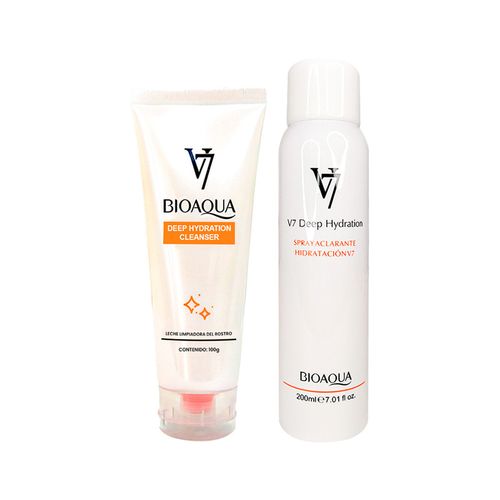 Spray Aclarante Hidratación 200ml + Limpieza Facial V7 100ml