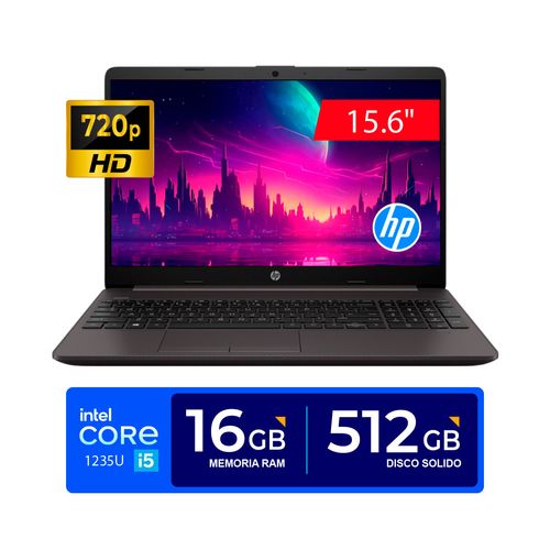 LAPTOP HP 250 G9  Core i5-1235U 16GB 512GB SSD 15.6" HD FreeDos