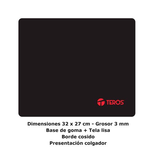 Mouse Pad Teros TE5051N Negro