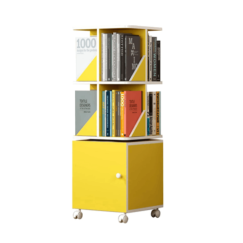 LIBRERO GIRATORIO MOFO AMARILLO - DIBA MUEBLES