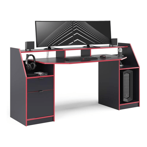 ESCRITORIO GAMER EIDER NEGRO - DIBA MUEBLES