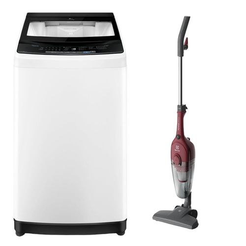 Combo: Lavadora 11kg Premium Care White (EWIW11F2USVW) + Aspiradora vertical con cable Power Speed (STK13) Electrolux