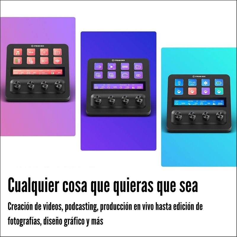 ElGato---Stream-Deck--Plus-8-Teclas-LCD-Personalizables