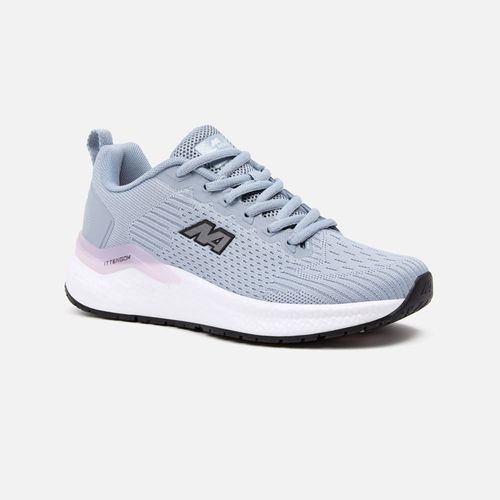 Zapatillas New Athletic Running Ittengom57 Gris Con Rosado Mujer