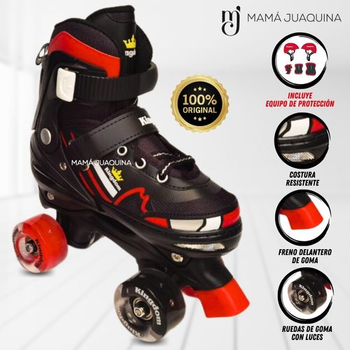 Patines para Niños «KOEMAN» TALLA M 34 - 37 Negro