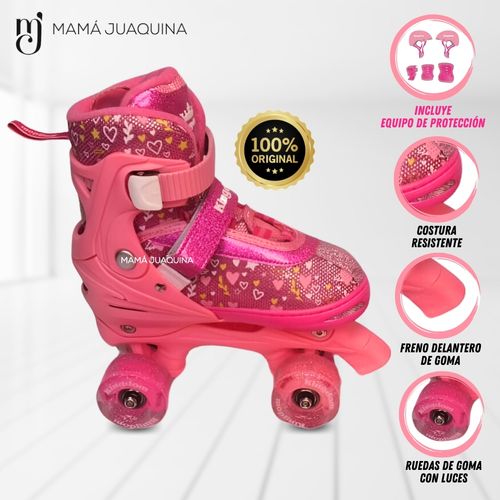 Patines para Niños «KOEMAN»  TALLA L 38 - 41 Fucsia