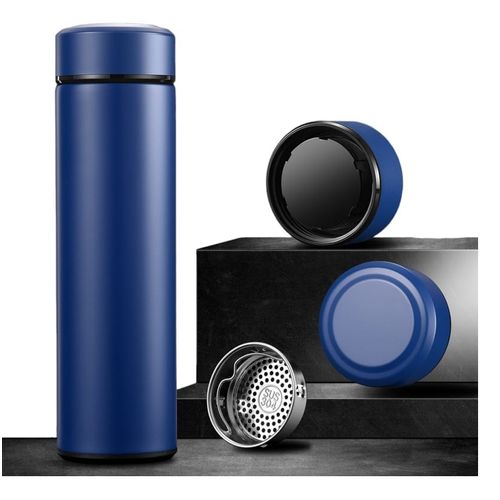 Termo inteligente acero inoxidable botella con sensor - Azul